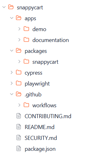 snappycart repository structure